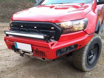 Paragolpe delantero c/base y faros integrados Ford Ranger y Ranger Raptor 2012-2022