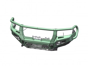 Paragolpes frontal c/base, faros Version Africana Land Cruiser J300