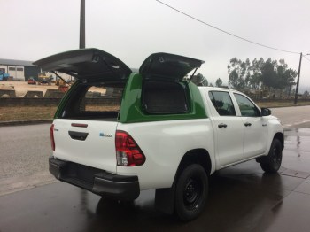 Hard Top Toyota Hilux Revo 2016-2020 Techo Alto con ventanas abatibles,