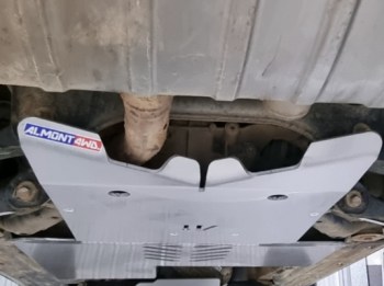 Protección diferencial trasero 8mm Porsche Cayenne 9PA  (2003-2010)