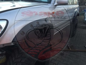 Aletines Snake +11cm tipo Bushwacker Toyota 100